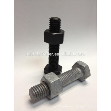 ASTM A320 B7 Stud Bolt avec A194 2h Heavy Hex Nut